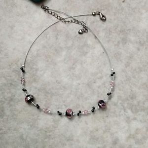 Crystal beaded necklace
